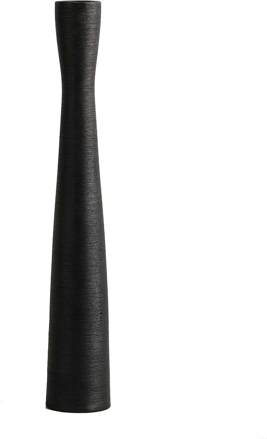 Black Floor Vase 20" Tall Ceramic Vases Large,Skinny Long Matt Vase for Pampas Grass,Modern Minimalist Style Flower Vase for Home Decor Office Decoration,Centerpieces