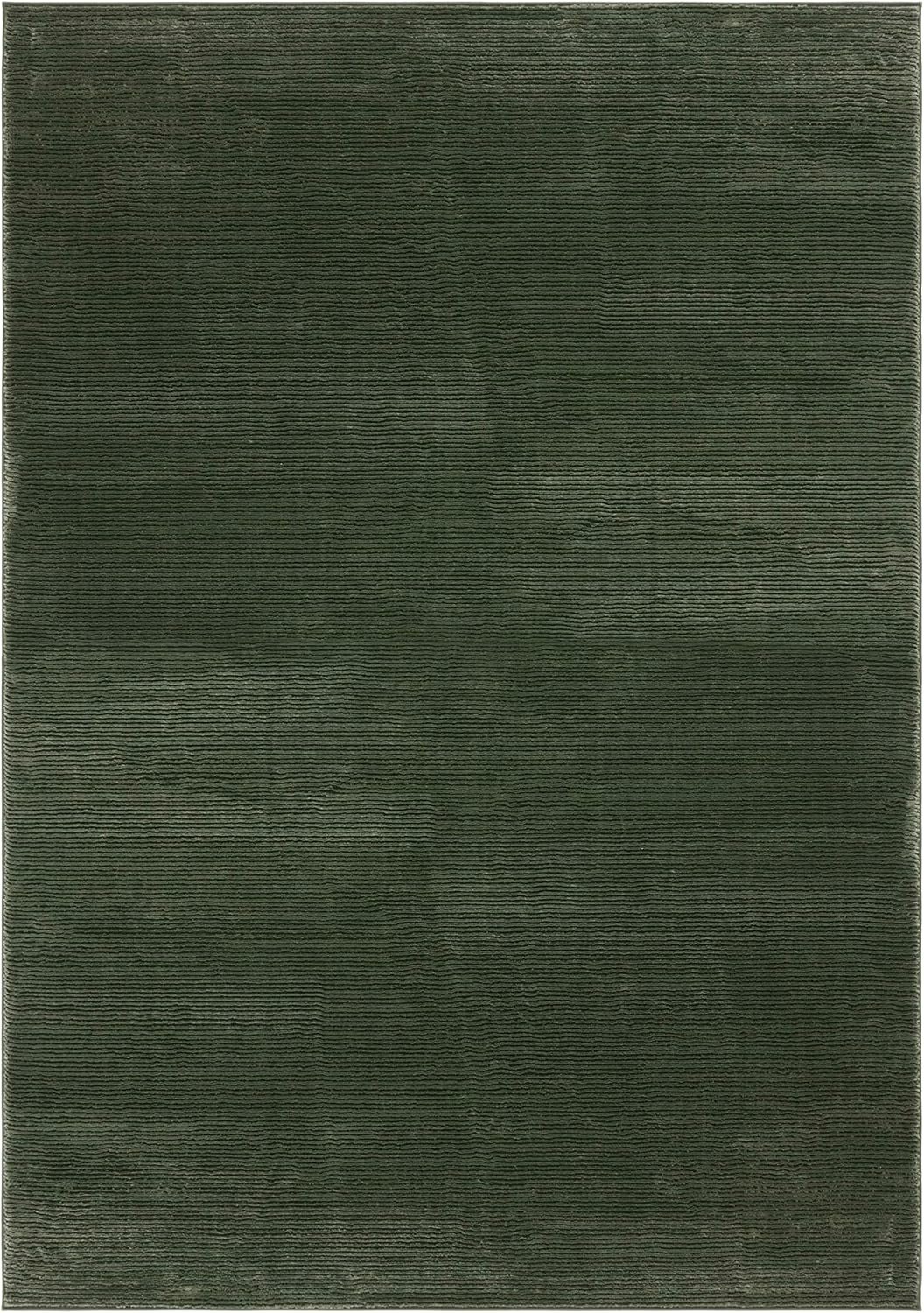 Area Rug - 9' x 12', Green, Solid Design, Non-Shedding & Easy Care, Ideal for High Traffic Areas in Living Room, Bedroom - Image 2